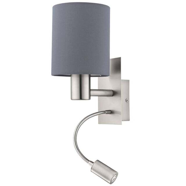 EGLO Pasteri Wall and Reading Light - Size: 15.0 x 19.5 x 38.0cm - Wilko - image 1