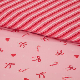 Candy Cane Bows Bedding SetPinkDouble - Wilko - thumbnail 5