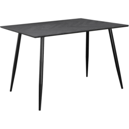 Loft24 Monza 4 Seater Grey Oak Rectangular Dining Table - Fishbone Greyoak/Black - Wilko - thumbnail 3