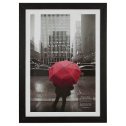Black Large Poster Photo Frame 26.3 x 18.5 inch - Size: 26 x 19 Inch - The Port. Co Gallery - Wilko