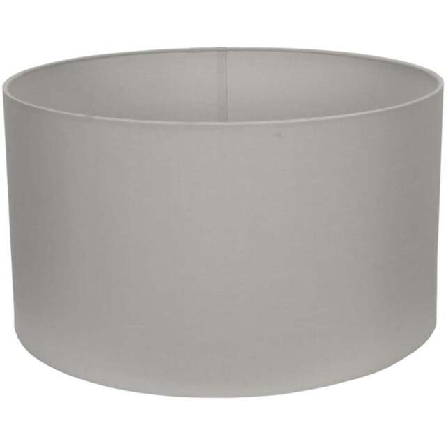 ValueLights Reni Grey Fabric Large Drum Shade - Size: 45 x 25 x 45cm - Wilko - image 1