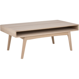 Florence Marte Single Shelf White Oak Coffee Table - Size: 50 x 130 x 70cm - Furniture To Go - Wilko - thumbnail 3