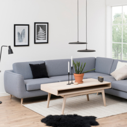 Florence Marte Single Shelf White Oak Coffee Table - Size: 50 x 130 x 70cm - Furniture To Go - Wilko - thumbnail 5