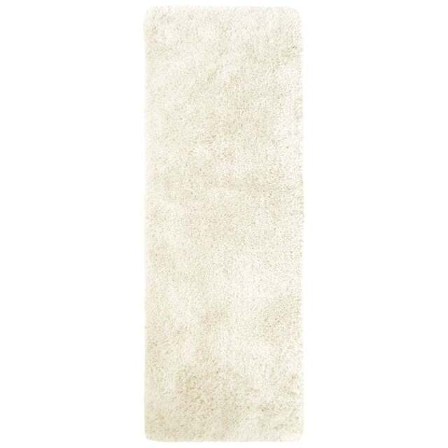 Homemaker Ivory Soft Washable Shaggy Rug 67 x 180cm - Cream - Wilko - image 1