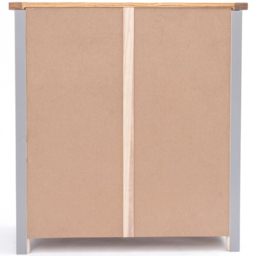 Rocca 4 Drawer Grey Chest of Drawers with Brass Knob - Wilko - thumbnail 6