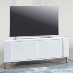 MDA Designs Corvus 2 Door White TV Cabinet - Size: 45 x 120 x 47cm - Wilko - thumbnail 1