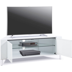MDA Designs Corvus 2 Door White TV Cabinet - Size: 45 x 120 x 47cm - Wilko - thumbnail 7