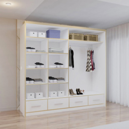Sliding Wardrobes 4U 2 Sliding Door White Modern High Gloss Mirrored Wardrobe 203cm - Size: 2 Door - Wilko - thumbnail 5