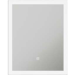 Sorrelis Mirae LED Mirror with Shaver Socket 50 x 39cm - Size: 39 x 50 x 5.4cm - Multi - Wilko