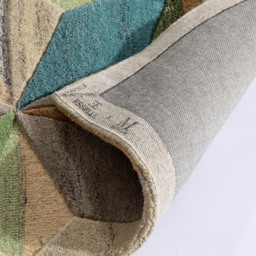 Esselle Home Lilianna Embossed Wool Rug 160 x 230cm - Size: 230 x 160 x 1.8cm - Multi - Wilko - thumbnail 5