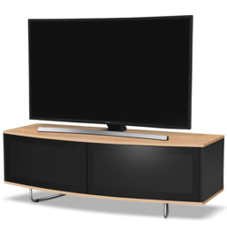 Centurion Supports Caru Gloss Black 2 Door TV Unit - Size: 43 x 120 x 50cm - Multi - Wilko - thumbnail 6