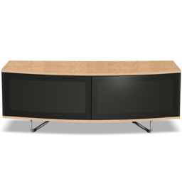 Centurion Supports Caru Gloss Black 2 Door TV Unit - Size: 43 x 120 x 50cm - Multi - Wilko - thumbnail 3