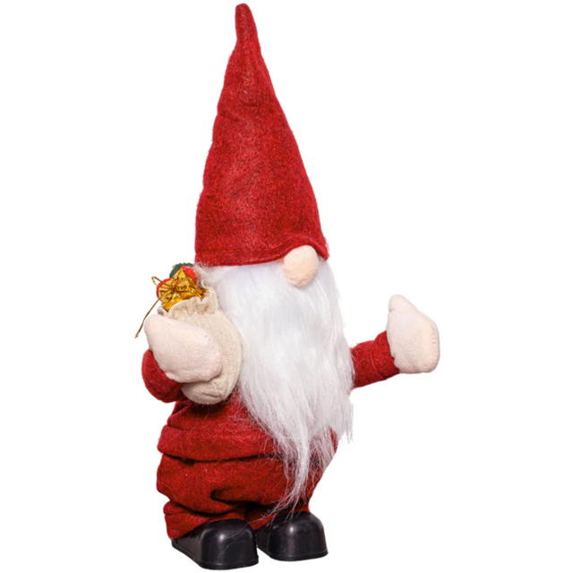 Samuel Alexander Red Musical Walking Gonk Christmas Decoration 28cm - Size: 28 x 14 x 7cm - Wilko - image 1
