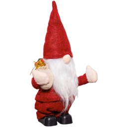 Samuel Alexander Red Musical Walking Gonk Christmas Decoration 28cm - Size: 28 x 14 x 7cm - Wilko