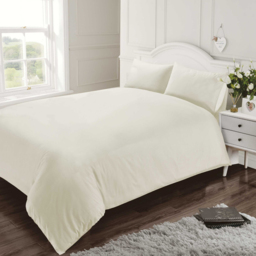Rapport Home Single Cream 400 Thread Count Cotton Percale Quilt Cover - Wilko - thumbnail 3