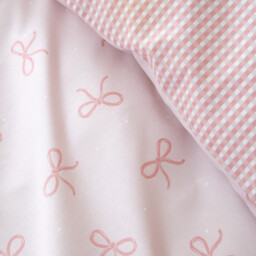 Florence Bows Duvet Cover and Pillowcase Set Pink Double - Wilko - thumbnail 7