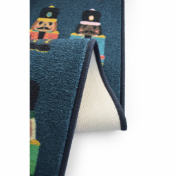 Melrose Nutcracker Christmas Design Runner and Mat Set - Size: 150 x 57 x 0.8cm - Blue - Wilko - thumbnail 5