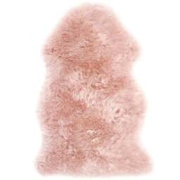 Origins Genuine Adobe Rose Sheepskin Rug - Size: 65 x 95cm - Pink - Origins Rugs - Wilko