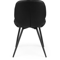Julian Bowen Set of 2 Black Otto Dining Chairs - Wilko - thumbnail 7