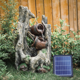 Living and Home Rural Style Solar Powered Garden Water Feature - Size: 56x33x26cm - Black - Wilko - thumbnail 7