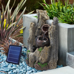 Living and Home Rural Style Solar Powered Garden Water Feature - Size: 56x33x26cm - Black - Wilko - thumbnail 3