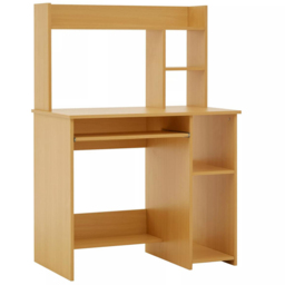 Interiors by Premier Housewares Home Office Desk Brown - Size: 90 x 50 x 128cm - Wilko - thumbnail 7