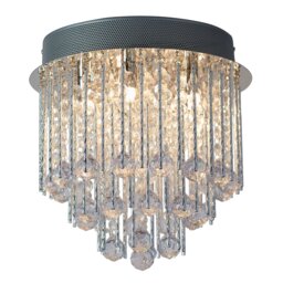 Silver Spiral 5 Light Chandelier - Wilko - thumbnail 3