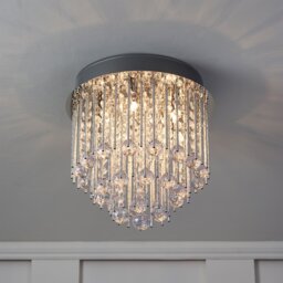Silver Spiral 5 Light Chandelier - Wilko - thumbnail 4