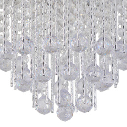 Silver Spiral 5 Light Chandelier - Wilko - thumbnail 7