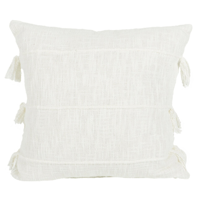 Eboni Tassel Cushion - Natural - Wilko - image 1