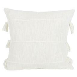 Eboni Tassel Cushion - Natural - Wilko - thumbnail 1