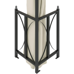 vidaXL 3 x 4m Cream Double Tier Roof Gazebo with Sidewalls - Wilko - thumbnail 6