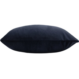Paoletti Sunningdale Midnight Rectangular Velvet Cushion - Size: 50 x 30 cm - Blue - Wilko - thumbnail 3