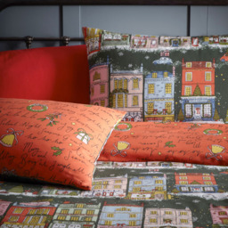 furn. Christmas Spirit Single Green Festive Duvet Cover Set - Wilko - thumbnail 3