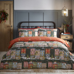 furn. Christmas Spirit Single Green Festive Duvet Cover Set - Wilko - thumbnail 5
