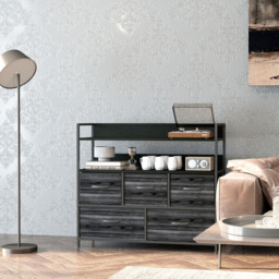 HOMCOM 5 Drawer Black Bedroom Chest of Drawers - Wilko - thumbnail 4