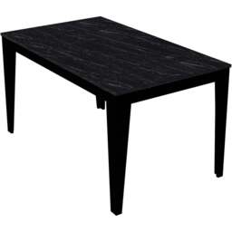 Decorotika Bud 4 Seater Black Marble Effect Dining Set - Wilko - thumbnail 4