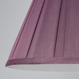 Lighting Collection Barnes Plum Pleated Tapered Lamp Shade 30cm - Size: 24 x 32 x 32cm - Wilko - thumbnail 5