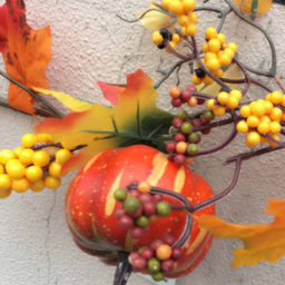 Living and Home Garland with Maple Leaves 180cm - Size: 10 x 180 x 10cm - Orange - Wilko - thumbnail 5