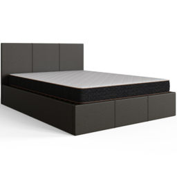 GFW Small Double Grey Hopsack Fabric End Lift Ottoman Bed with Bonnell Mattress - Wilko - thumbnail 6