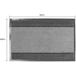 JVL Miracle Grey Barrier Door Mat 40 x 60cm - JVL Homewares - Wilko - thumbnail 6