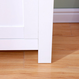 FurnitureHMD 2 Door 2 Drawer White and Oak Effect Wooden Sideboard - Size: 81 x 79 x 35cm - Wilko - thumbnail 7