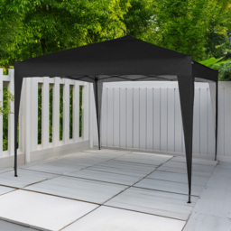Black Pop Up Outdoor Gazebo 3 x 3m - MCC - Wilko - thumbnail 1