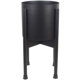 Botanik Black Metal Planter 18 x 20cm - Size: 18 x 20 x 20cm - Wilko - thumbnail 3