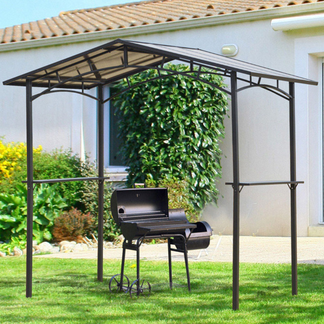 Outsunny 2.4 x 1.5m Aluminium Steel Frame BBQ Protective Gazebo - Size: 2 x 3m - Black - Wilko - image 1