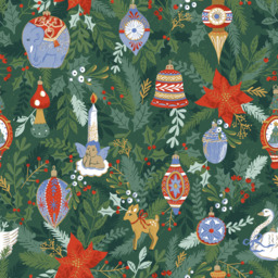 furn. Deck The Halls Double Pine Green Duvet Set - Wilko - thumbnail 6
