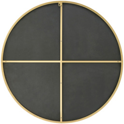 Furniturebox Emma Round Copper Frame Wall Mirror 100cm - Size: 100 x 100cm - Brown - Wilko - thumbnail 4