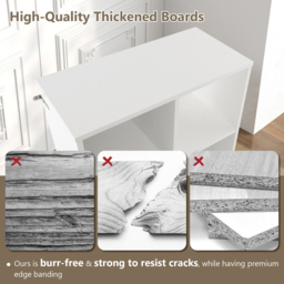 Costway 6 Cube White Bookshelf - Size: 98 x 39 x 16cm - Wilko - thumbnail 7