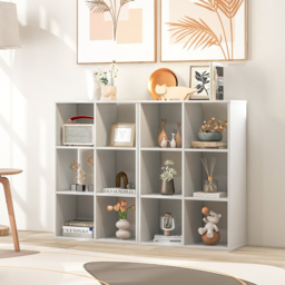Costway 6 Cube White Bookshelf - Size: 98 x 39 x 16cm - Wilko - thumbnail 5