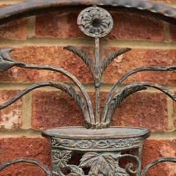 MirrorOutlet Dorset Rustic Scroll Outdoor Wall Mirror 130 x 70cm - Size: 130 x 70 x 3cm - Brown - Wilko - thumbnail 4